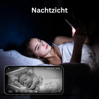 Hondencamera - Huisdiercamera - Babyfoon met Camera en App - Baby Monitor - Full HD - Wit
