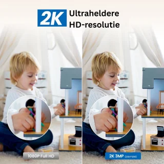 Hondencamera - Huisdiercamera - Babyfoon met Camera en App - Baby Monitor - Full HD - Wit