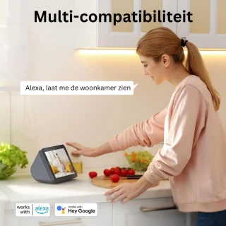 Hondencamera - Huisdiercamera - Babyfoon met Camera en App - Baby Monitor - Full HD - Wit