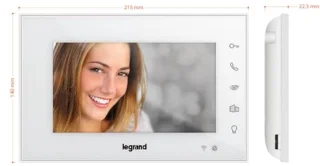 WiFi-video-binnenplaats met 7 inch hoogglans-kleurenmonitor, sensorknoppen, smartphone-aansluiting en app-bediening