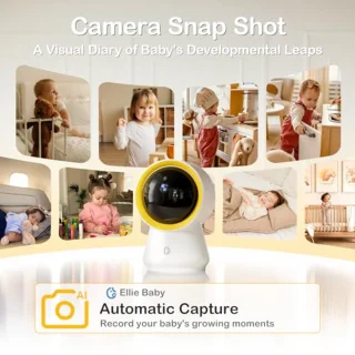 Slimme Babyfoon zonder Wifi met Camera en Audio - 5 inch IPS 1080P, 6000 mAh Batterij, 3000 m Bereik, 24 Uurs Bewaking en AI Geluidsdetectie
