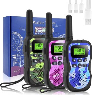 De Oplaadbare Walkie Talkie voor Kinderen met 8 Kanalen en LED Zaklamp - Ideaal voor Avonturen en Kamperen in één oogopslag