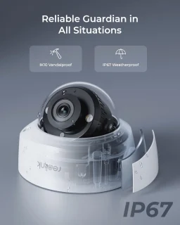 5MP HD Dome Camera - Nachtzicht & Tweeweg Audio