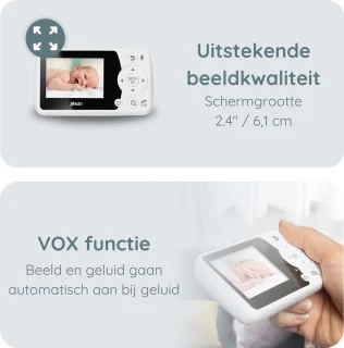 Alecto BO64 Babyfoon met Camera Wit