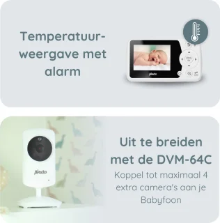 Alecto BO64 Babyfoon met Camera Wit