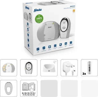 Alecto DB-85 Full Eco DECT Babyfoon Grijs