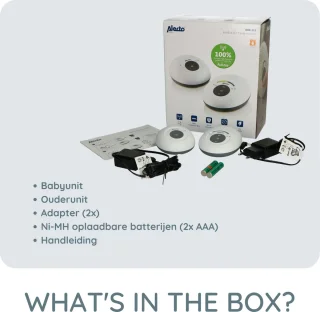 Alecto DBX-115 Babyfoon Wit/Antraciet