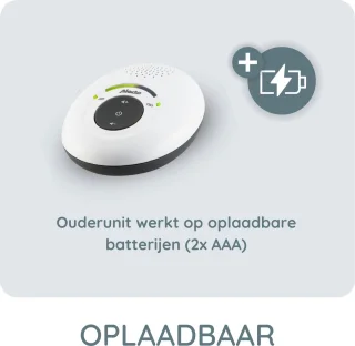 Alecto DBX-115 Babyfoon Wit/Antraciet