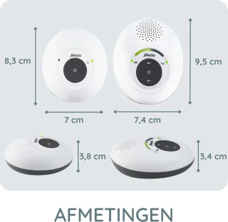 Alecto DBX-115 Babyfoon Wit/Antraciet
