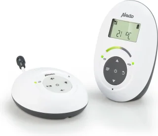 Alecto DBX-125 Full Eco DECT Babyfoon Wit/Antraciet
