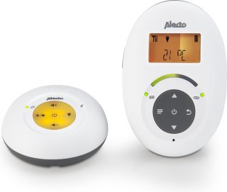 Alecto DBX-125 Full Eco DECT Babyfoon Wit/Antraciet