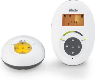 Alecto DBX-125 Full Eco DECT Babyfoon Wit/Antraciet