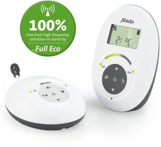 Alecto DBX-125 Full Eco DECT Babyfoon Wit/Antraciet