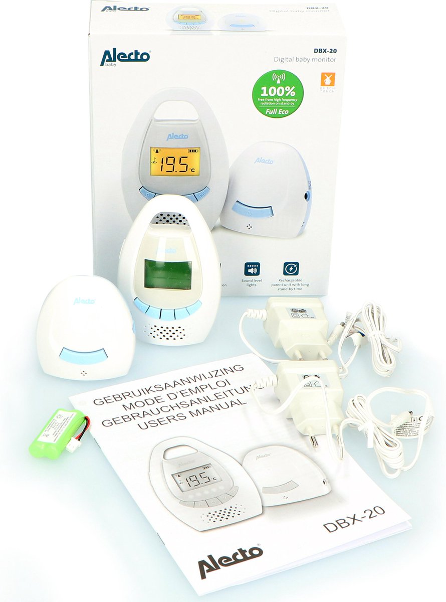 Alecto DBX-20 Digitale Babyfoon Wit/Blauw