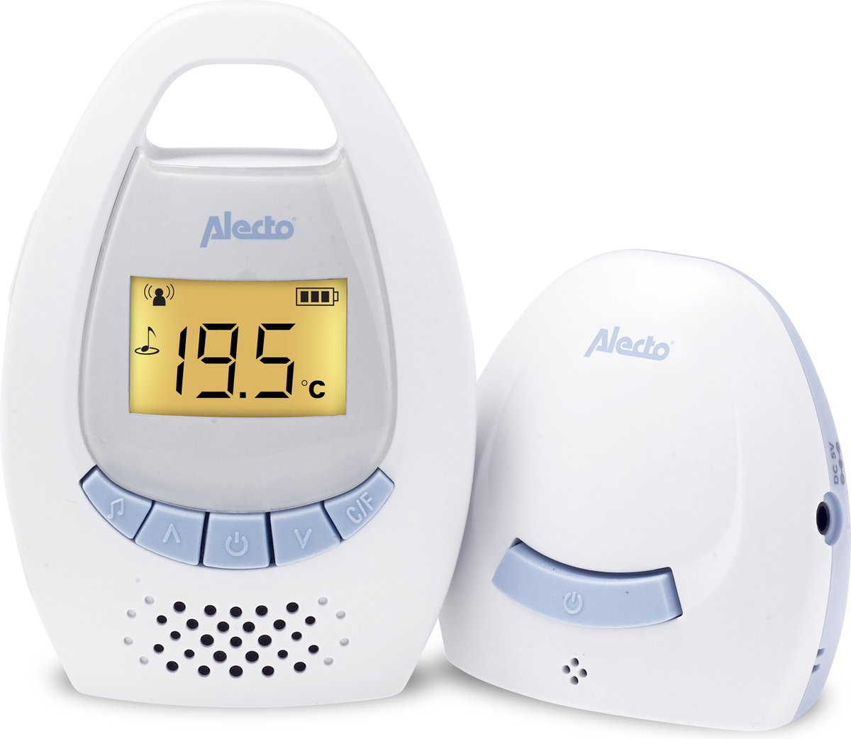Alecto DBX-20 Digitale Babyfoon Wit/Blauw