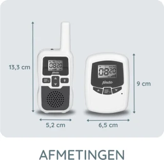 Alecto DBX-80 Babyfoon Wit/Antraciet
