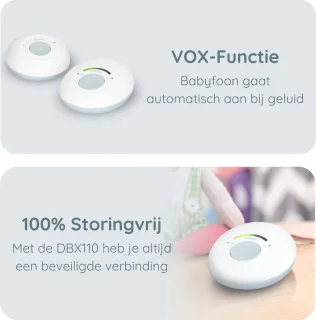 Alecto DBX110 Babyfoon Wit/Blauw