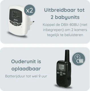 Alecto DBX80BK Babyfoon