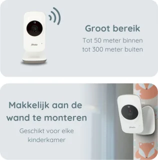 Alecto DVM-71 Babyfoon Bundel met 2 Camera's Wit