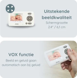 Alecto DVM-71 Babyfoon Bundel met 2 Camera's Wit