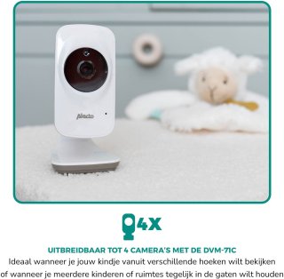 Alecto DVM-71 Babyfoon met Camera Wit