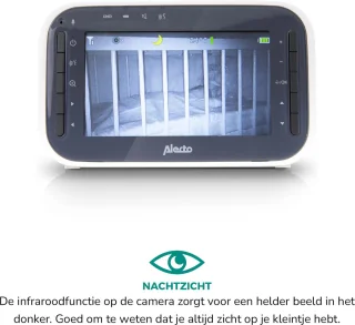 Alecto DVM200M Babyfoon met Camera Wit