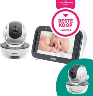 Alecto DVM200M + DVM200C Babyfoon Bundel - Wit