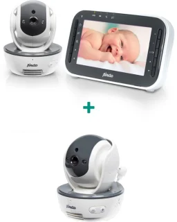 Alecto DVM200M + DVM200C Babyfoon Bundel - Wit
