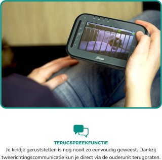 Alecto DVM200MBK Babyfoon met camera zwart