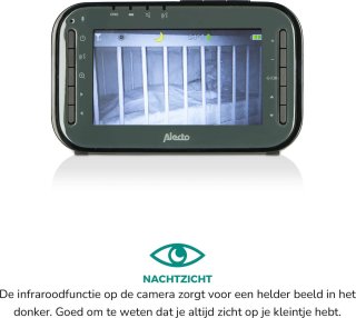 Alecto DVM200MBK Babyfoon met camera zwart