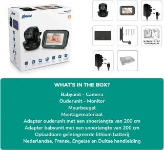 Alecto DVM200MBK Babyfoon met camera zwart