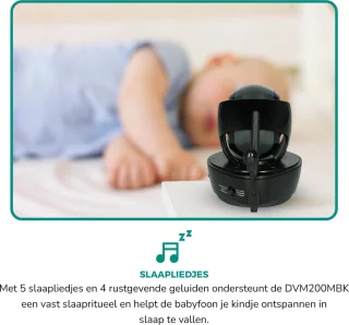 Alecto DVM200MBK Babyfoon met camera zwart
