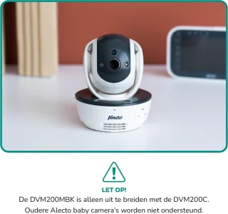 Alecto DVM200MBK Babyfoon met camera zwart