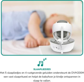 Alecto DVM200MGS babyfoon met camera grijs
