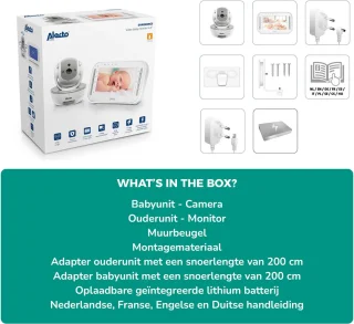 Alecto DVM200MGS babyfoon met camera grijs