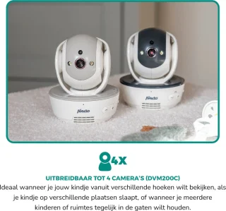 Alecto DVM200MGS babyfoon met camera grijs