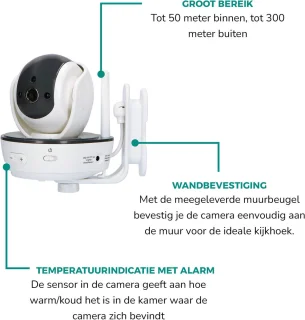 Alecto DVM200XL Babyfoon Bundel met 2 camera's