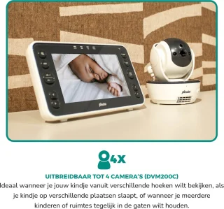 Alecto DVM200XL Babyfoon Bundel met 2 camera's