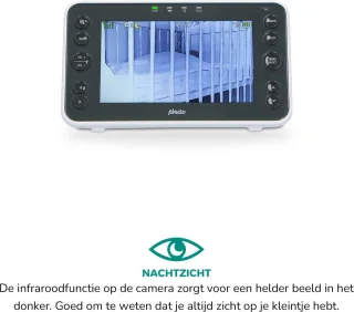 Alecto DVM200XL Babyfoon met Camera 5" Wit
