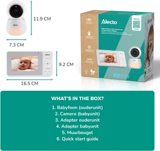 Alecto DVM2043 Babyfoon met Camera Wit