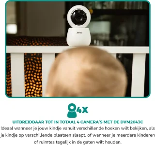 Alecto DVM2043 Babyfoon met Camera Wit