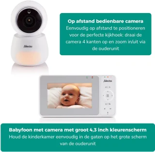 Alecto DVM2043 Babyfoon met Camera Wit