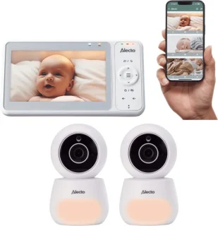 Alecto DVM2060 Babyfoon Bundel met 2 camera's - Wit