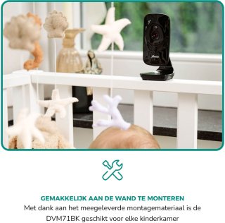 Alecto DVM71BK Babyfoon met Camera Zwart