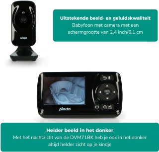 Alecto DVM71BK Babyfoon met Camera Zwart