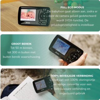 Alecto DVM71BK Babyfoon met Camera Zwart