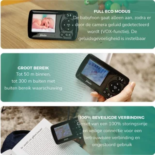 Alecto DVM71BK Babyfoon met Camera Zwart