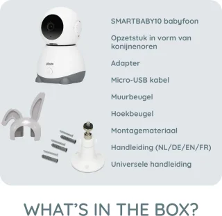 Alecto SMARTBABY10 Wifi Babyfoon met Camera Wit