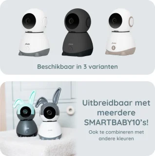 Alecto SMARTBABY10 Wifi Babyfoon met Camera Wit