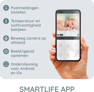 Alecto SMARTBABY10BE Wifi Babyfoon met Camera Beige